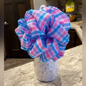 Baby Bottle With Bow For Baby Shower